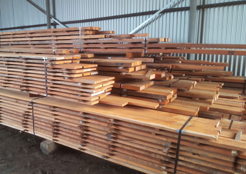 Select Jarrah stripped and ready for customers
